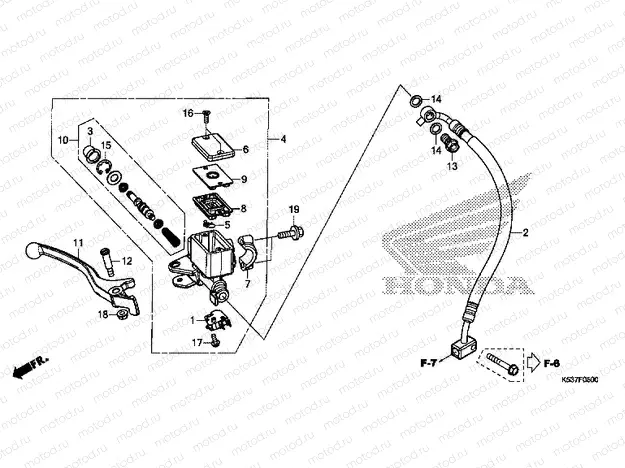F-5 FRONT BRAKE MASTER CYLINDER