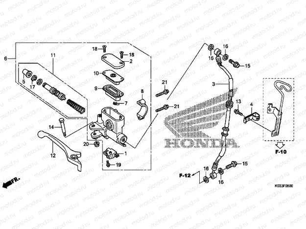 F-5 FRONT BRAKE MASTER CYLINDER