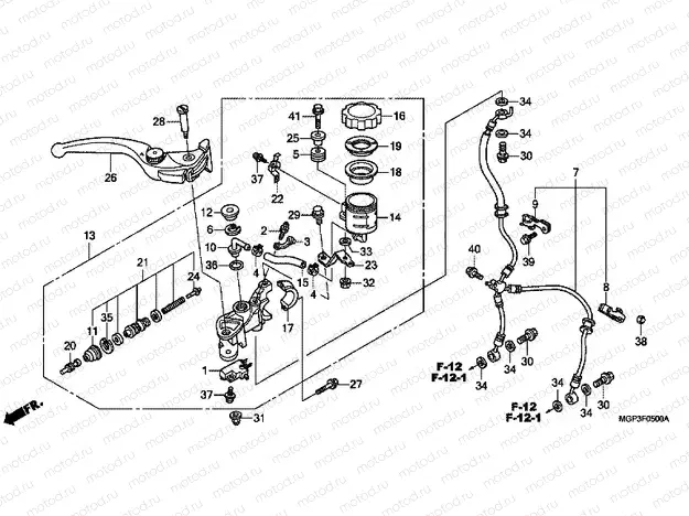 F-5 FRONT BRAKE MASTER CYLINDER (CBR1000RR / S)