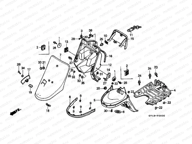 F-5 FRONT COVER / INNER BOX / FLOOR PANEL