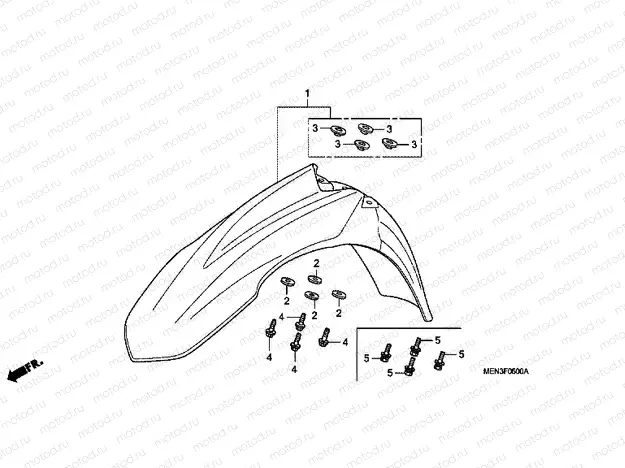 F-5 FRONT FENDER