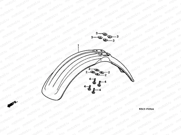 F-5 FRONT FENDER