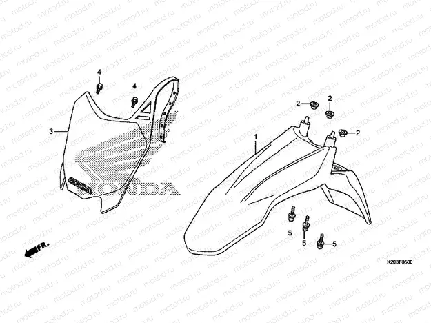 F-5 FRONT FENDER