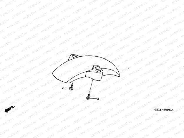 F-5 FRONT FENDER