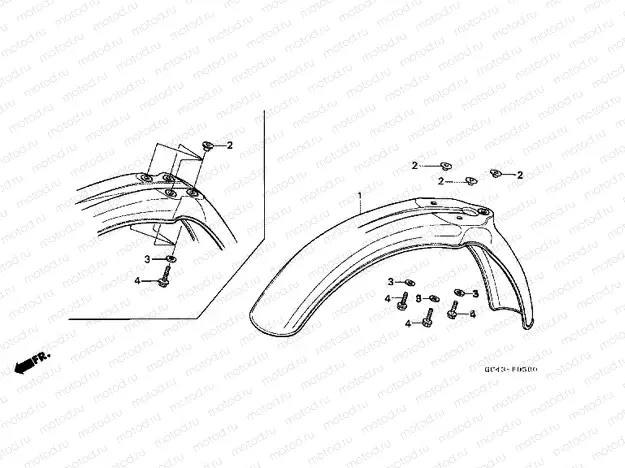 F-5 FRONT FENDER