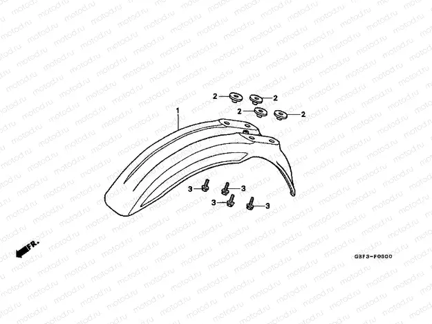 F-5 FRONT FENDER