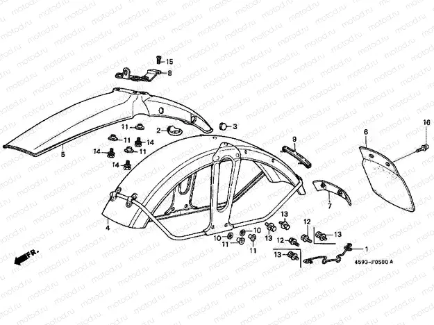 F-5 FRONT FENDER