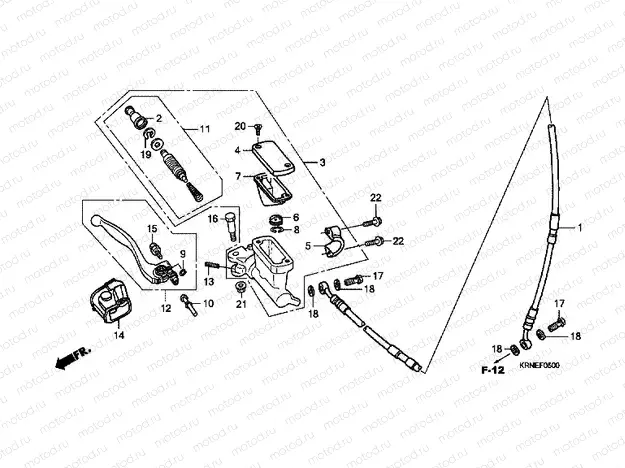 F-5 FRONT MASTER CYLINDER