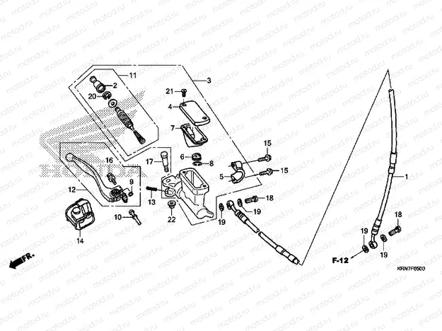 F-5 FRONT MASTER CYLINDER