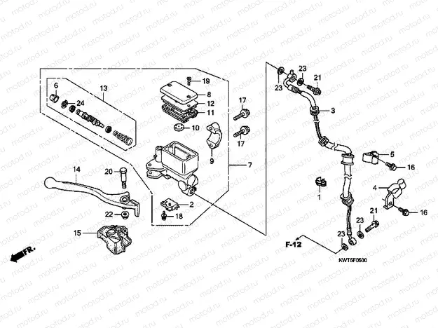 F-5 FRONT MASTER CYLINDER (XRE300)
