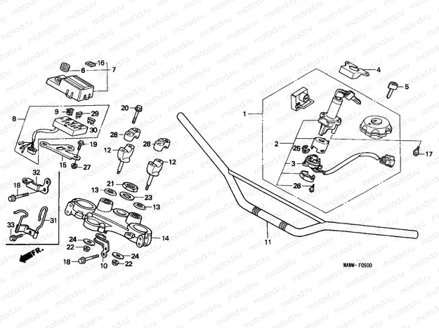 F-5 HANDLE PIPE/TOP BRIDGE