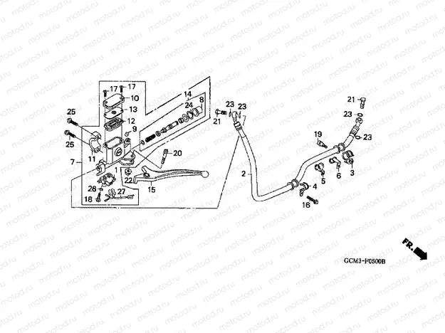 F-5 REAR BRAKE MASTER