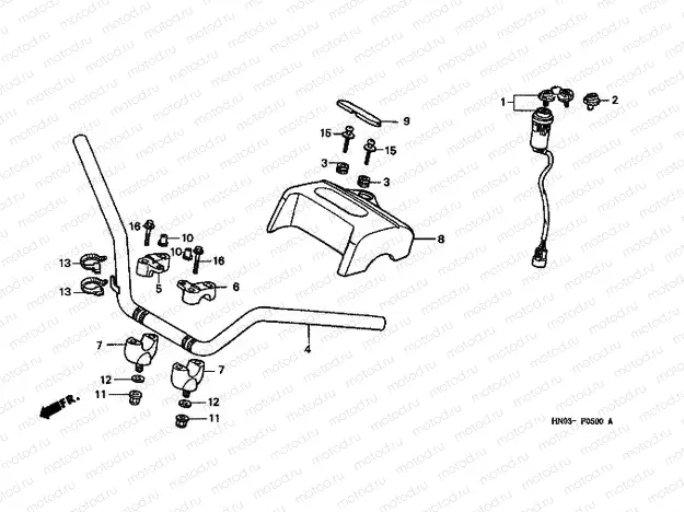 F-5 STEERING BAR TUBE
