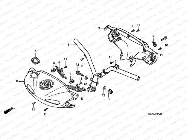 F-5 STEERING HANDLE / HANDLE COVER (1)