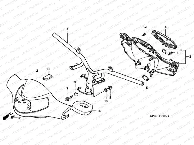 F-5 TIE ROD TUBE / HANDLE COVER