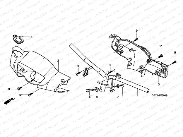 F-5 TIE ROD TUBE / HANDLE COVER