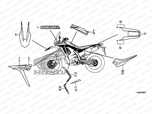 F-50-1 MARK / STRIPE (CRF250RL / RLA)