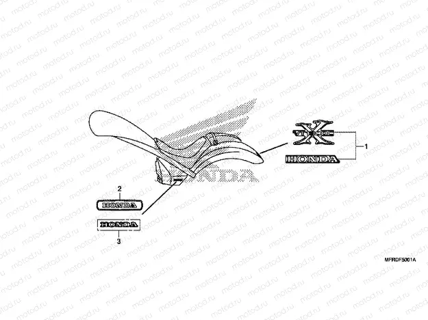 F-50-1 SIGN / LOGO (VT1300CXA)