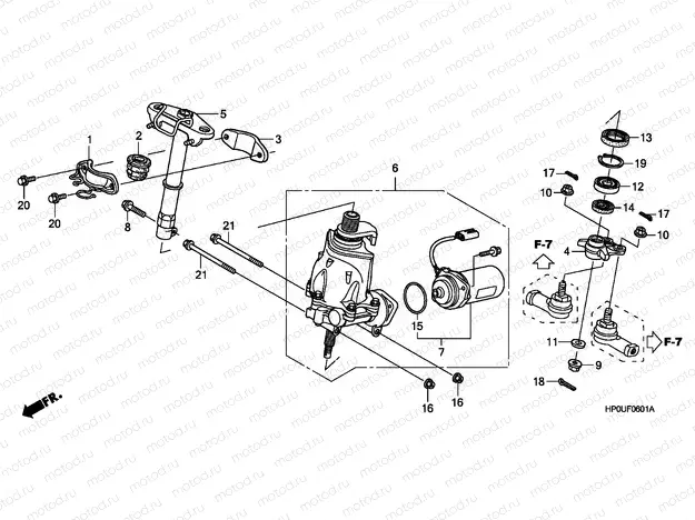 F-6-1 STEERING SHAFT (POWER STEE RING)