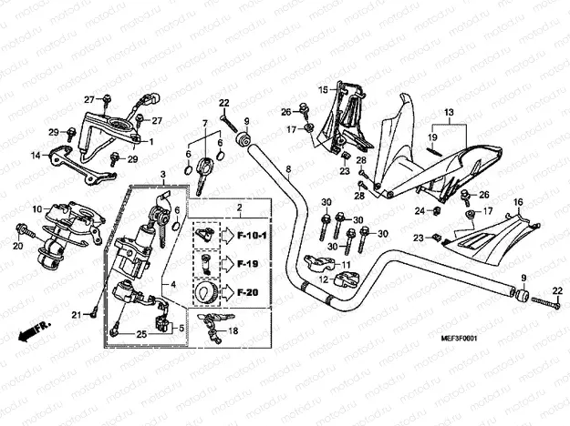 F-6-1 TIE ROD TUBE / HANDLE COVER (FJS400D9 / FJS400A)