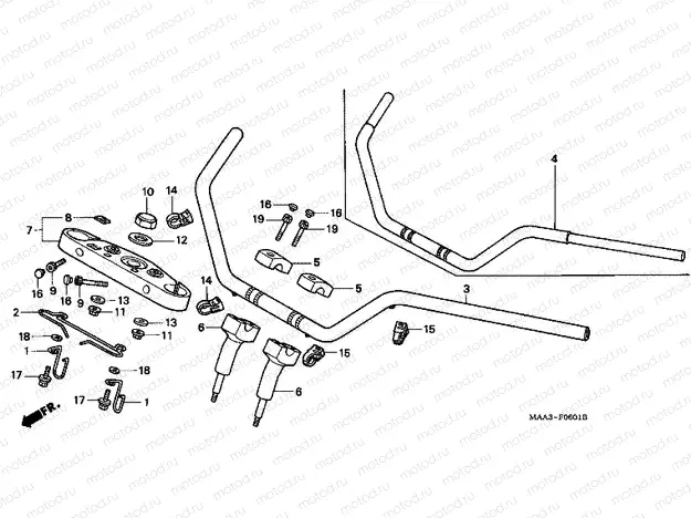 F-6-1 TIE ROD TUBE / UPPER BRIDGE (VT1100C2)