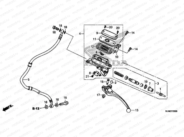 F-6 CLUTCH MASTER CYLINDER