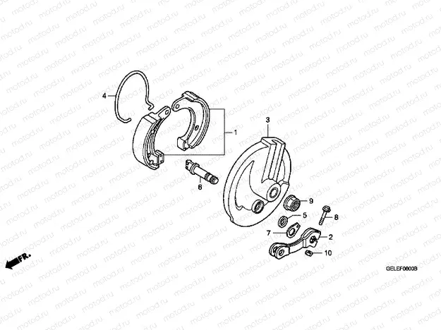 F-6 FRONT BRAKE PANEL