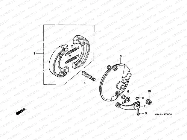 F-6 FRONT BRAKE PANEL