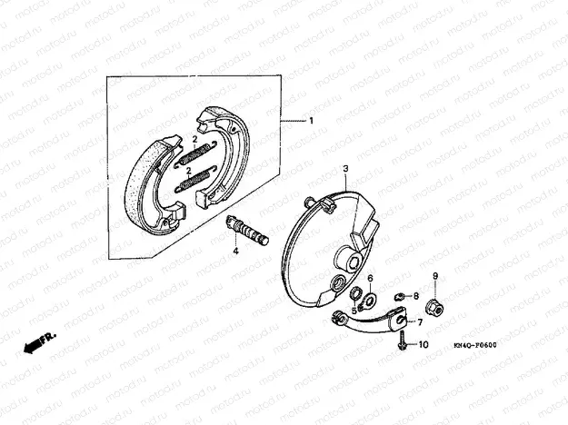 F-6 FRONT BRAKE PANEL