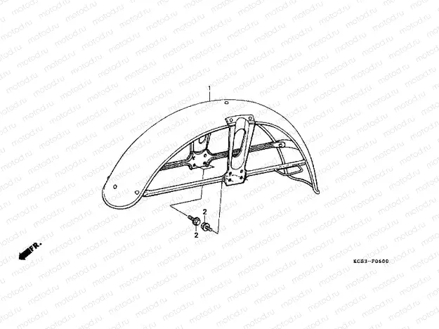 F-6 FRONT FENDER