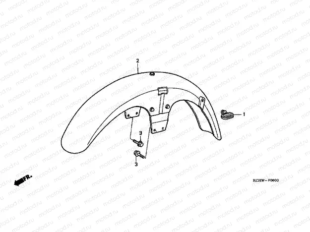 F-6 FRONT FENDER