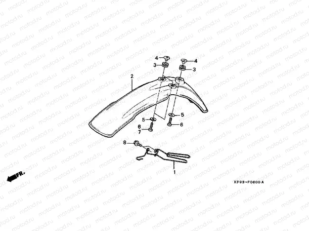 F-6 FRONT FENDER