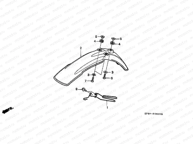 F-6 FRONT FENDER