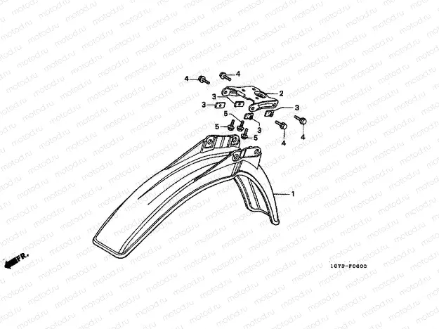 F-6 FRONT FENDER