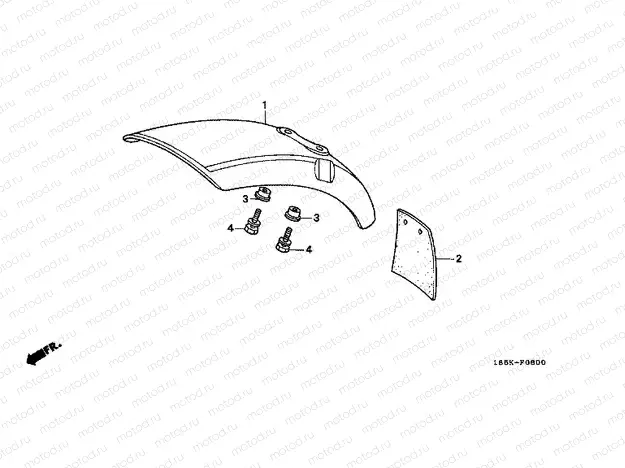 F-6 FRONT FENDER