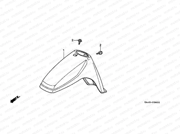 F-6 FRONT FENDER