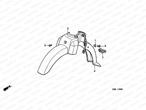 F-6 FRONT FENDER