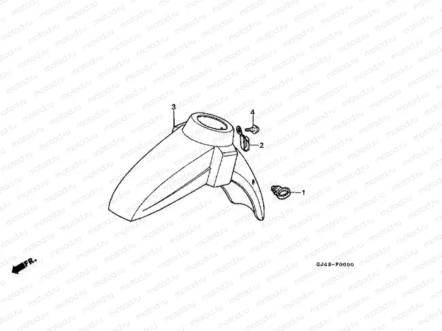 F-6 FRONT FENDER