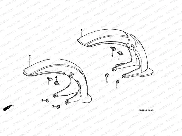 F-6 FRONT FENDER