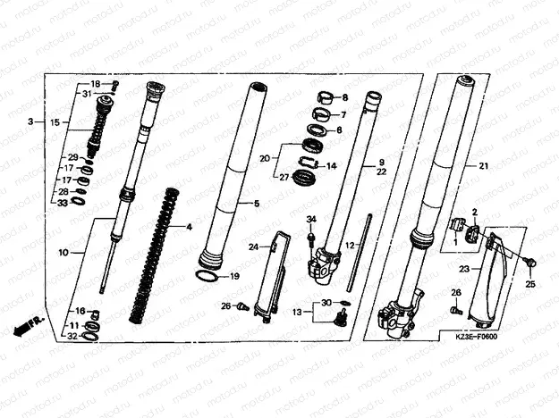 F-6 FRONT FORK