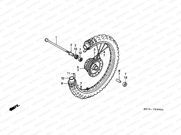 F-6 FRONT WHEEL