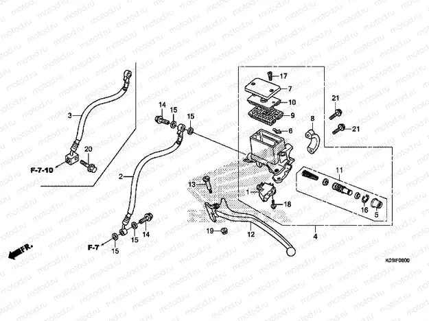 F-6 REAR BRAKE MASTER CYLINDER