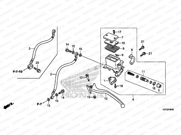 F-6 REAR BRAKE MASTER CYLINDER