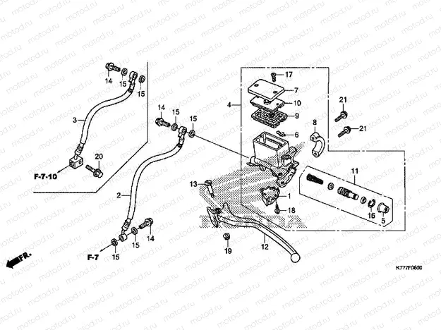 F-6 REAR BRAKE MASTER CYLINDER