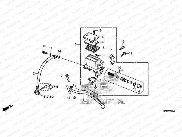 F-6 REAR BRAKE MASTER CYLINDER