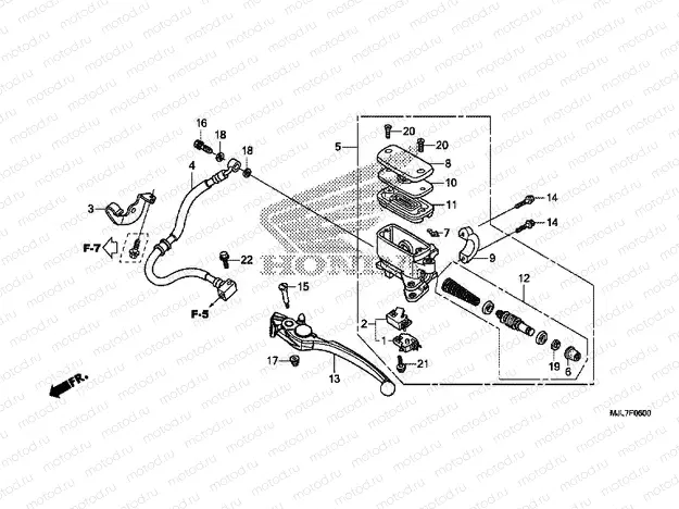 F-6 REAR MASTER CYLINDER