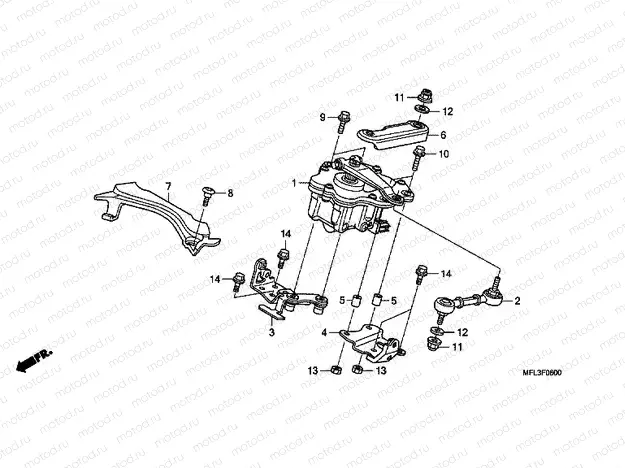 F-6 STEERING COLUMN SHOCK ABSORBER