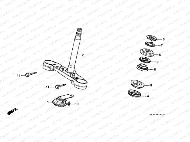 F-6 STEERING STEM