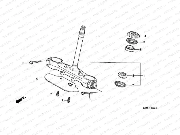 F-6 STEERING STEM