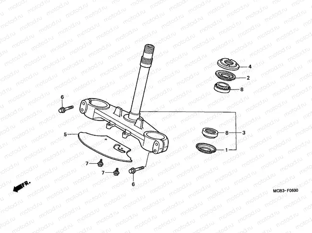 F-6 STEERING STEM